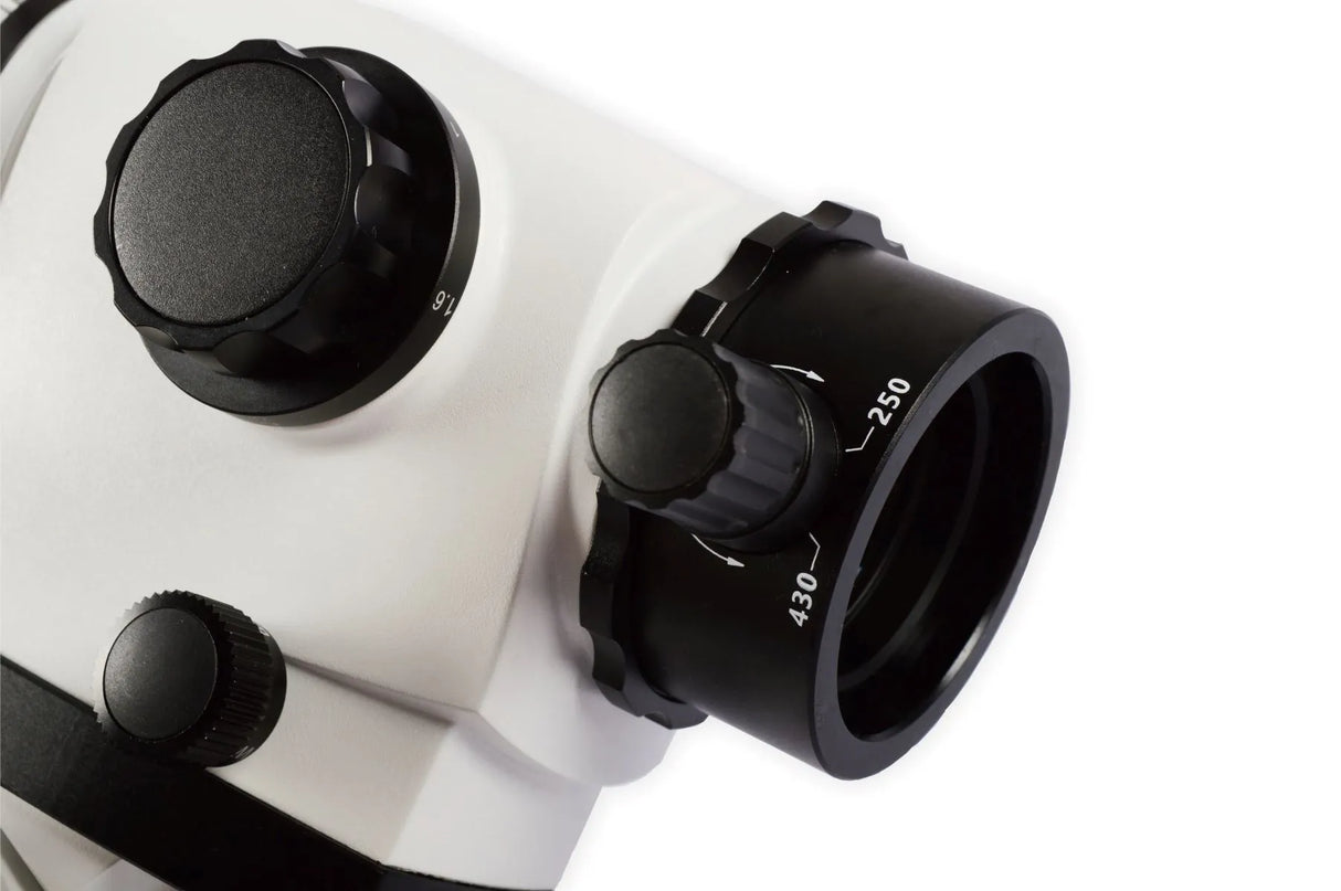 Alltion AC3000 Colposcope close up of the 250-430mm variable objective lens. Shop now at Zone Medical.