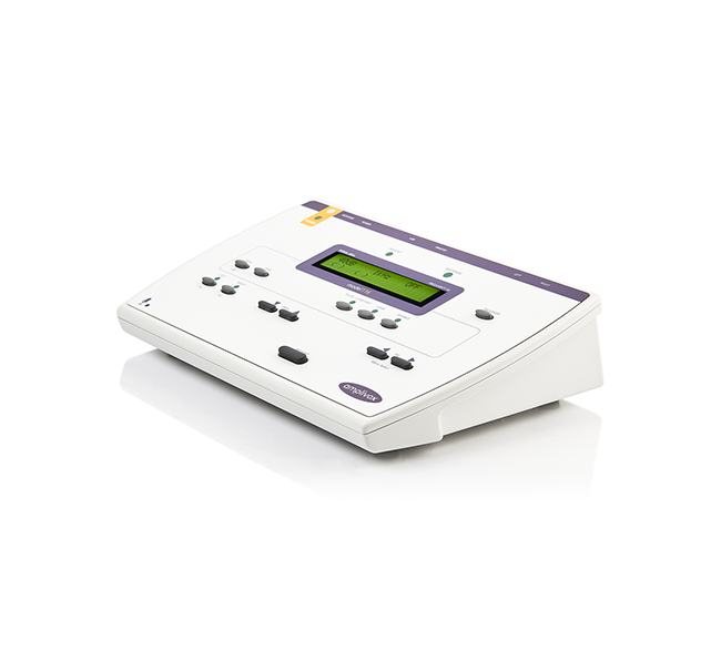 Amplivox 116 manual screening audiometer side view. Shop now at Zone Medical.