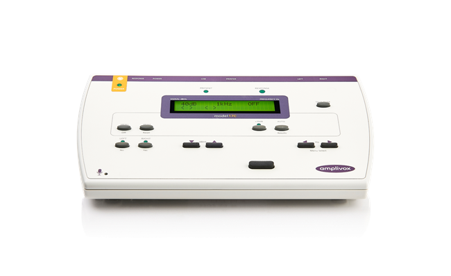 Amplivox 170 Manual and Autometic Screening Audiometer front view. Shop now at Zone Medical.