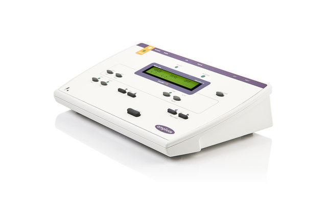 Amplivox 170 Manual and Autometic Screening Audiometer side view. Shop now at Zone Medical.