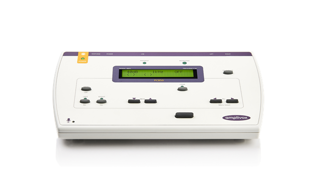 Amplivox PC850 PC based automatic audiometer front view. Shop now at Zone Medical.