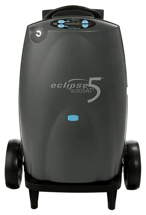 Caire Eclipse 5 Portable Oxygen Concentrator Hero Image. Shop Now at Zone Medical.