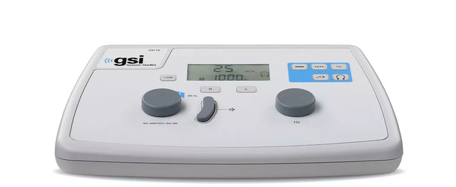 Grason Stadler GSI 18 Manual Screening Audiometer front view. Shop now at Zone Medical.