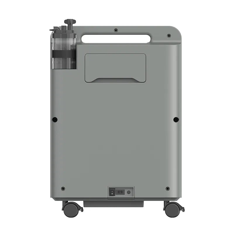 Kingon P2 O5E 5 litre stationary oxygen concentrator back view. Shop now at Zone Medical.