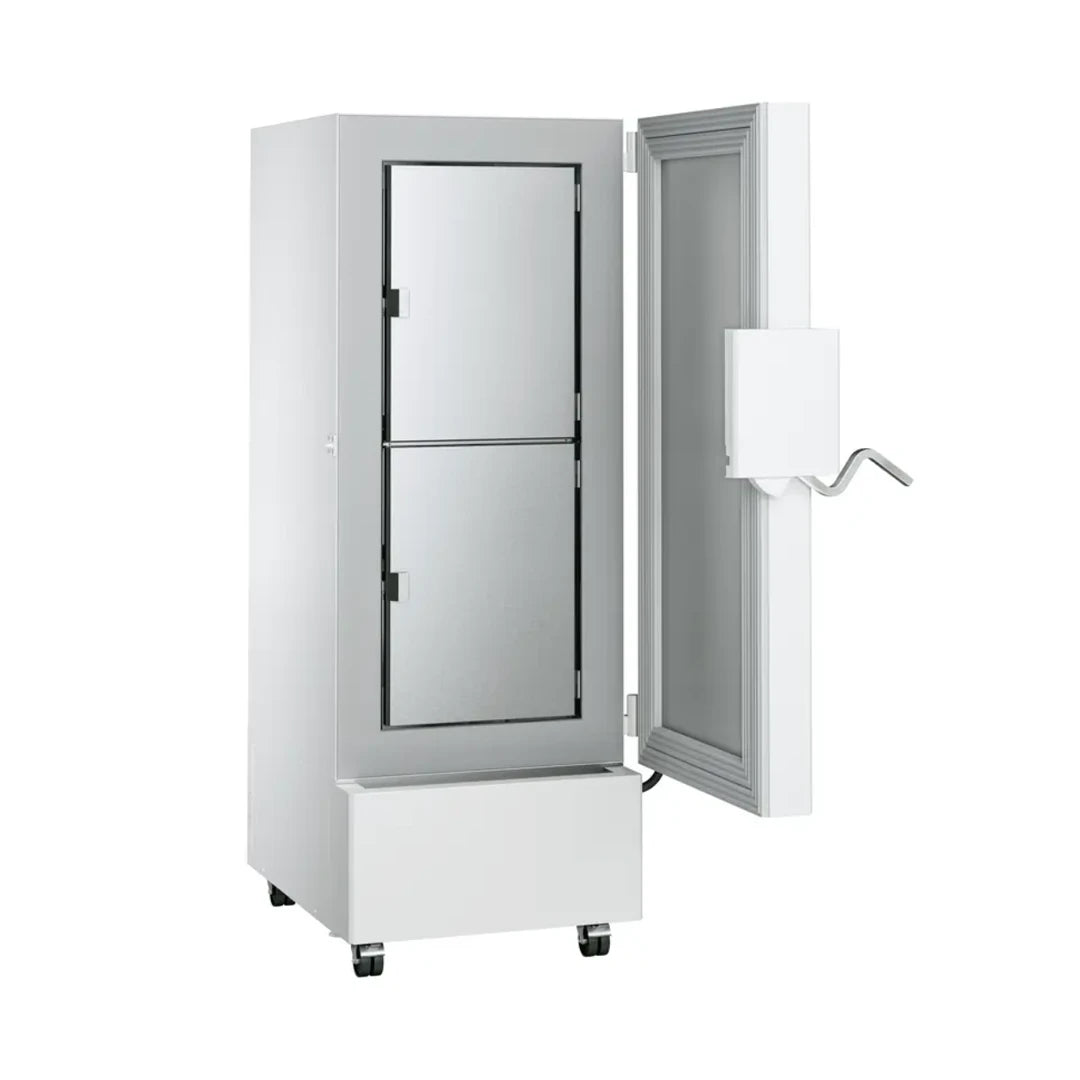 Liebherr SUFsg 3501 ultra-low temperature refrigerator side view showing inner doors. Shop now at Zone Medical.