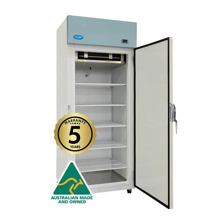 Nuline NHRT Heavy Duty Breast Milk Refrigerator side view Australian made with a 5 year warranty. Shop now at Zone Medical.