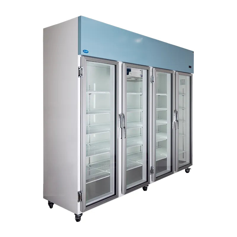 Nuline NLM2170 Pharmacy Refrigerator 2170 litres side view with doors closed. Shop now at Zone Medical.