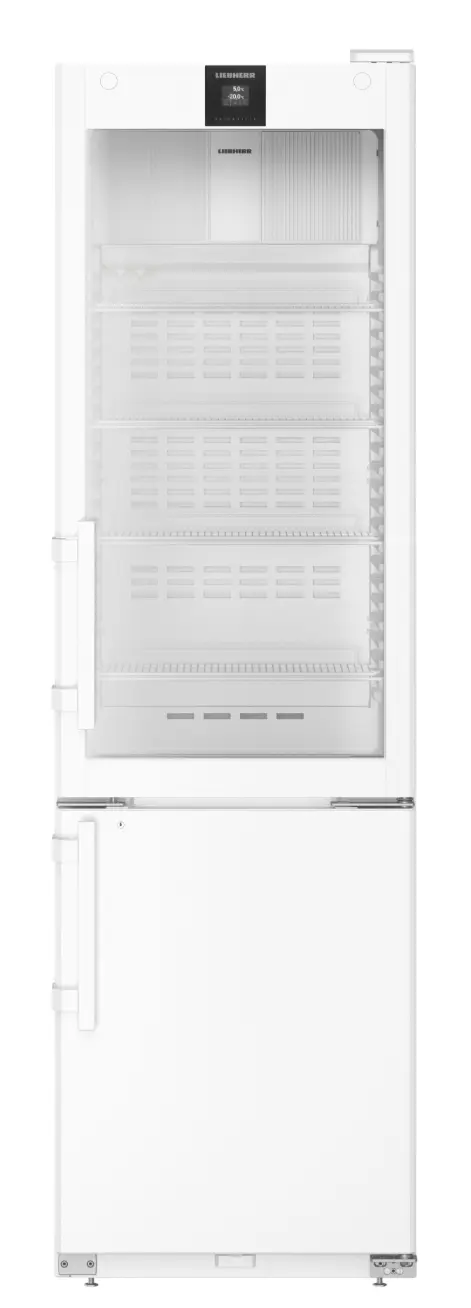 Liebherr SCFvh 4032 Pharmacy Medical Laboratory Combo Fridge and Freezer front view. Shop now at Zone Medical.