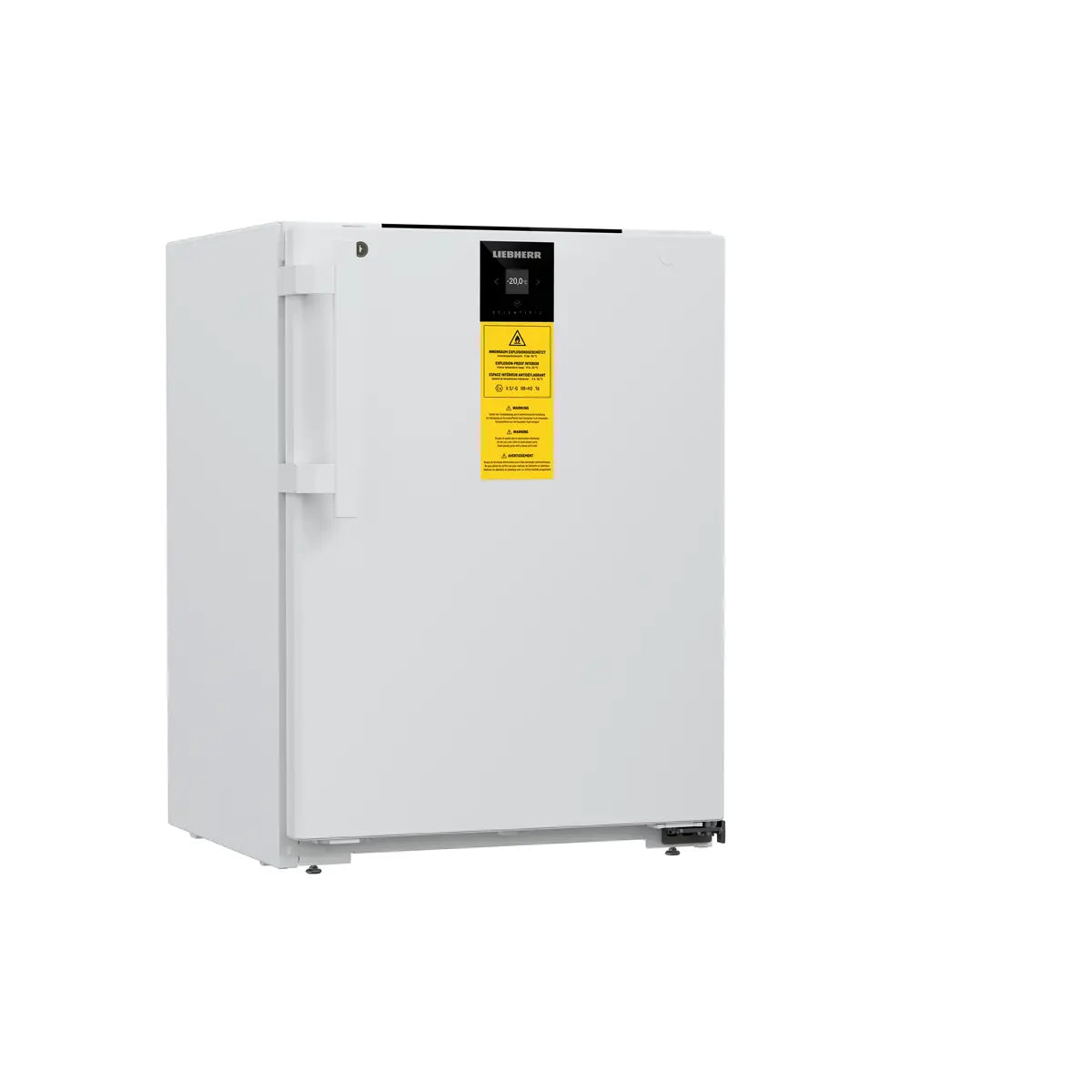 Liebherr SFTfg/SRTfg 1501 spark-free under counter freezer/fridge side view. Shop now at Zone Medical.