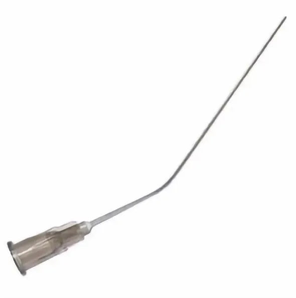Grey 22 Gauge disposable bent non-sterile suction tube. Shop now at Zone Medical.