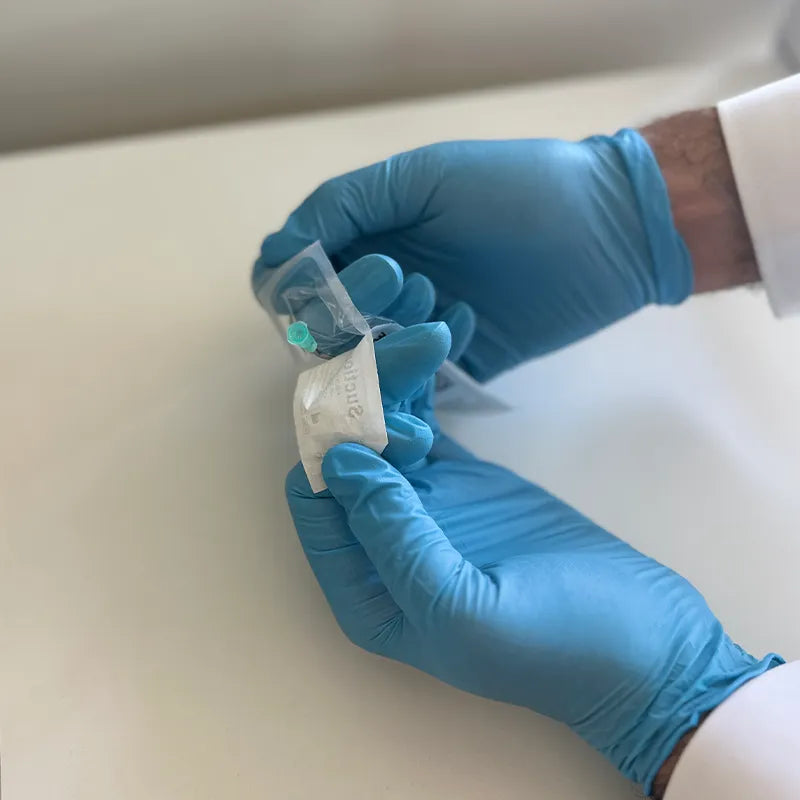 Sterile Individually Wrapped Disposable Suction Tubes unwrapping. Shop now at Zone Medical.