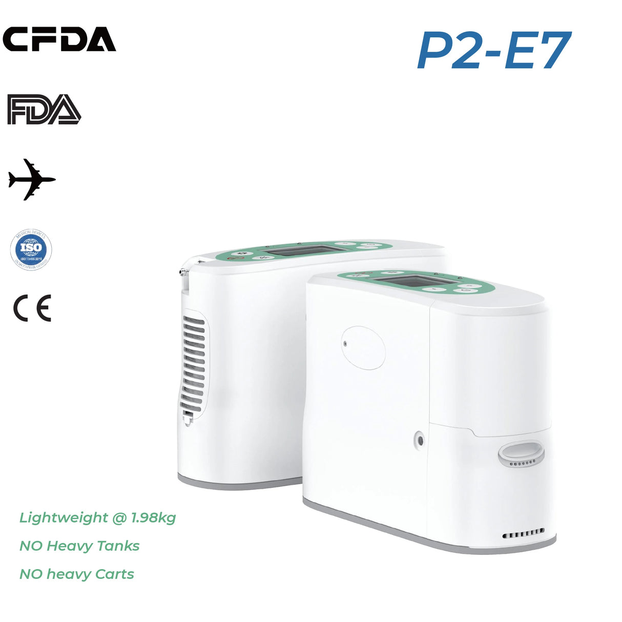 Kingon P2-E7 Portable Oxygen Concentrator