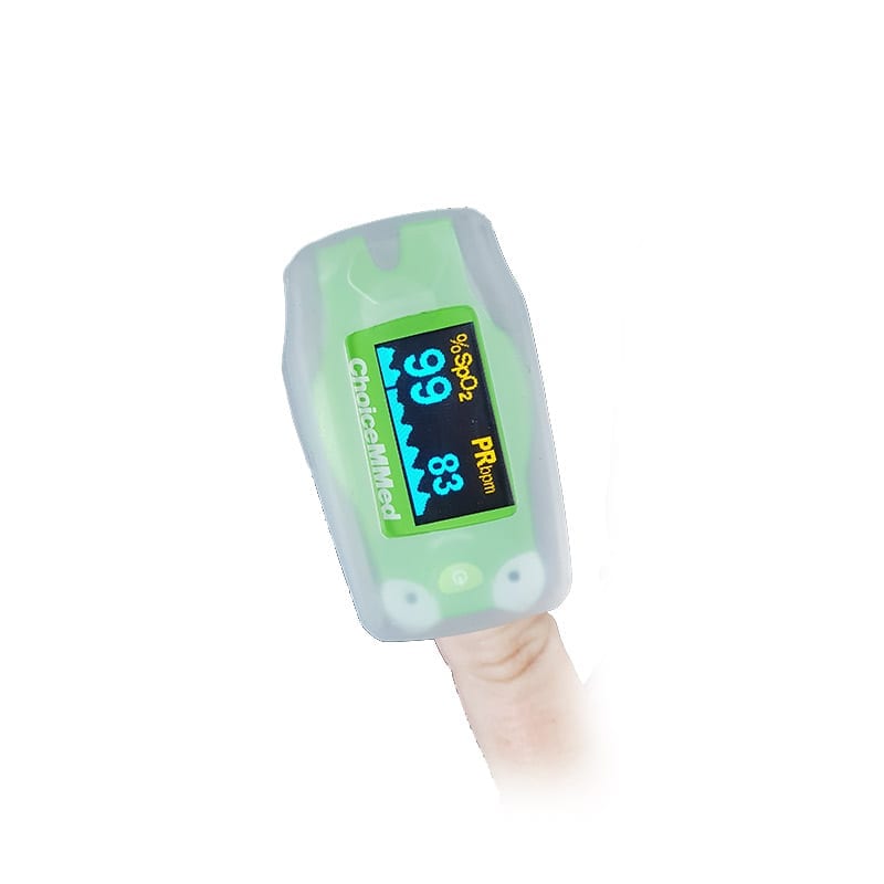 Child Finger Tip Pulse Oximeter Frog Design C53 LCD