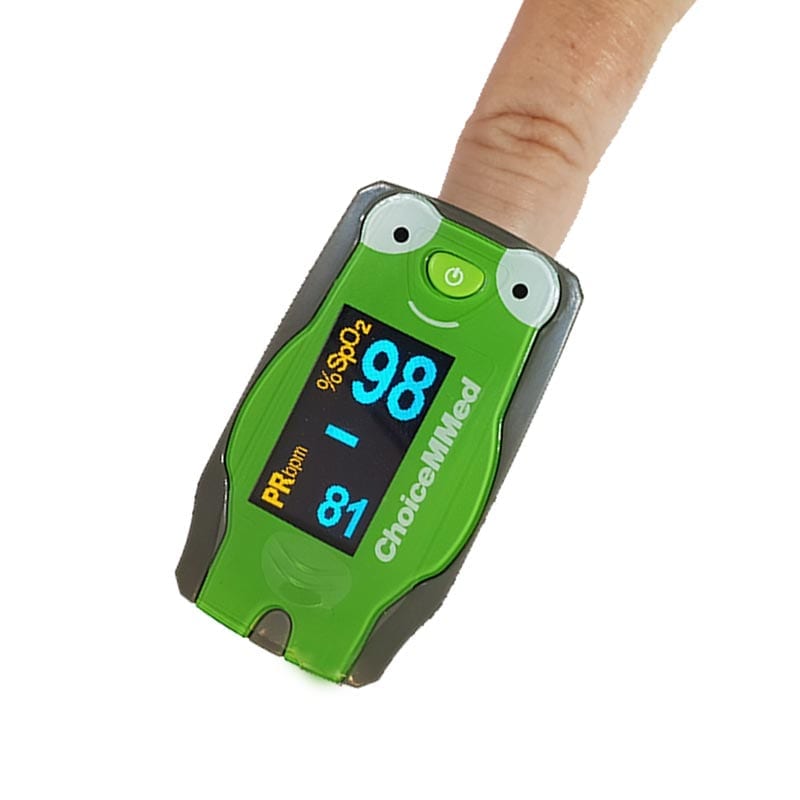 Child Finger Tip Pulse Oximeter Frog Design C53 LCD
