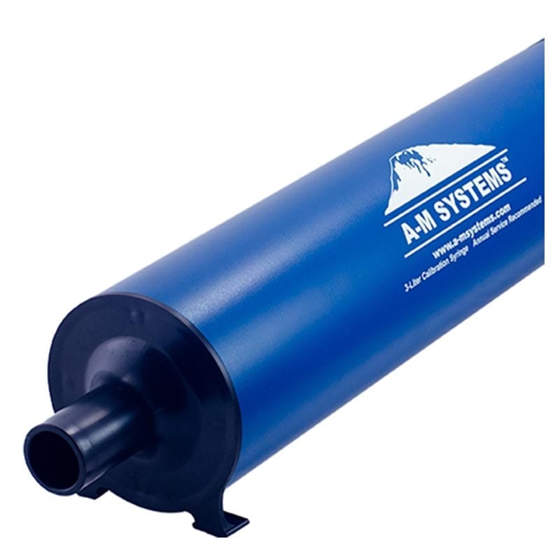AM Systems 192700 Spirometry Calibration Syringe 3 Litre including blue rubber adapter compatable with Safey Turbine and Mouthpiece