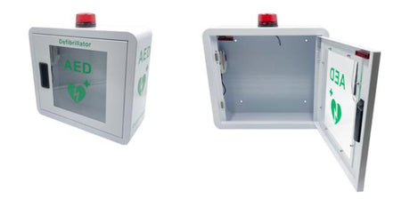 AED Cabinet Small with Strobe Light & Alarm