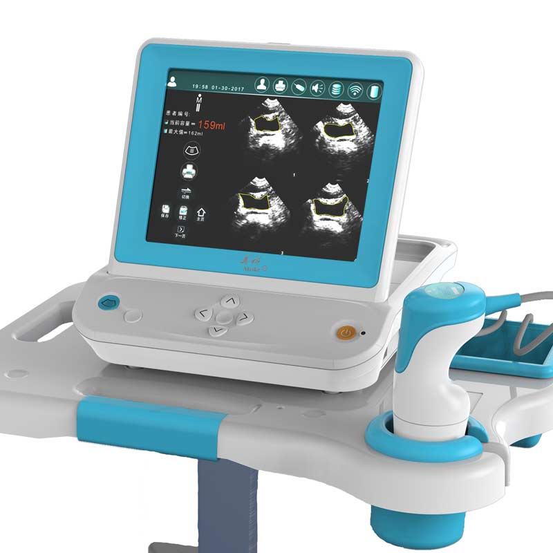 Meike PBS Bladder Scanner with Rolling Stand close up. Shop now at Zone Medical.