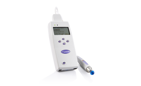 Amplivox 202 & 202-H Handheld Diagnostic Tympanometer side view. Shop now at Zone Medical.