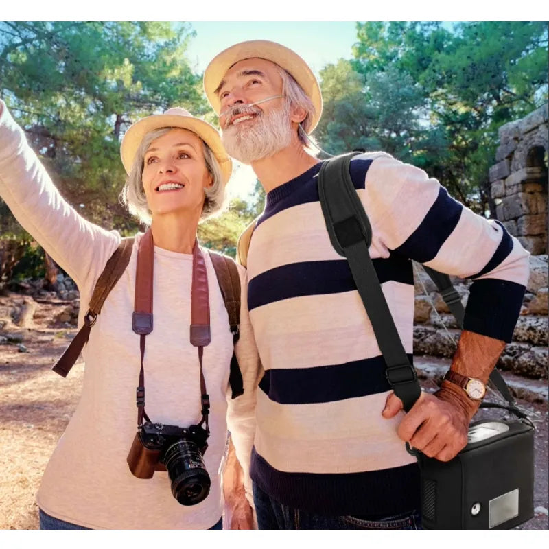 Kingon P2-E portable oxygen concentrator taken on a safari. Shop now at Zone Medical.