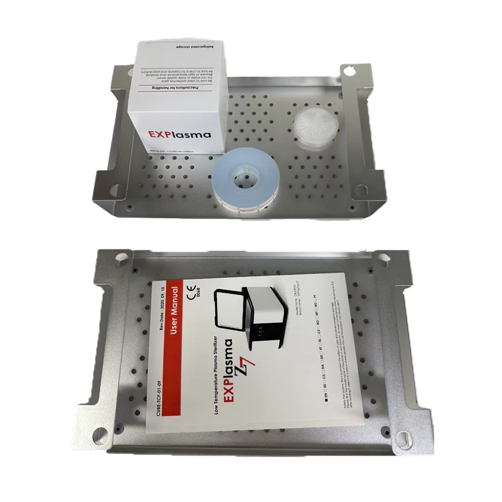 CUBE Instrument Inc EXPlasma Z7 Low Temperature Plasma Steriliser trays out. Shop now at Zone Medical.