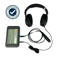 Electronica 600M PC based audiometer with headphones and patient response switch plugged in. Shop now at Zone Medical.