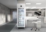 Liebherr SRPvh 6511 Glass Door Medical Refrigerator in a laboratory. Shop now at Zone Medical.