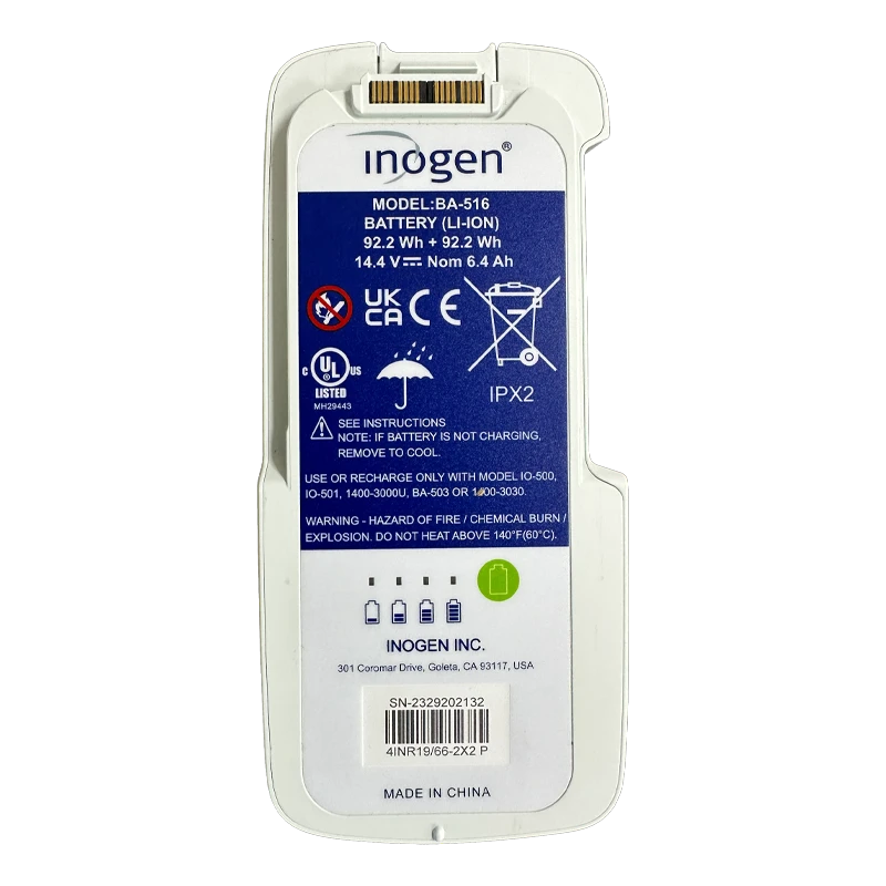 Inogen Rove 6 / Inogen One G5 16 Cell Battery with specifications showing. Shop now at Zone Medical.