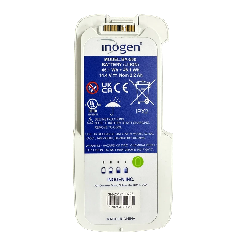 Inogen Rove 6 / Inogen One G5 8 Cell Battery with specifications showing. Shop now at Zone Medical.