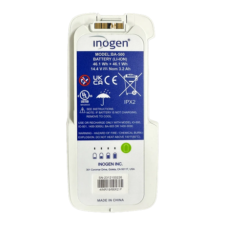 Inogen Rove 6 / Inogen One G5 8 Cell Battery with specifications showing. Shop now at Zone Medical.