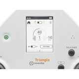 Inventis Triangle Screening Audiometer close up of screen. Shop now at Zone Medical.