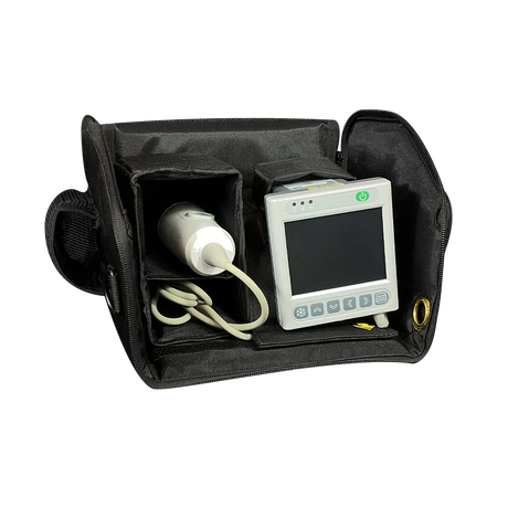 Kaixin BVT02 Bladder Scanner Carry Bag with the bladder scanner inside of it. Shop now at Zone Medical.