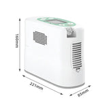 Kingon P2 E7 Portable Oxygen Concentrator measurements. Shop now at Zone Medical.
