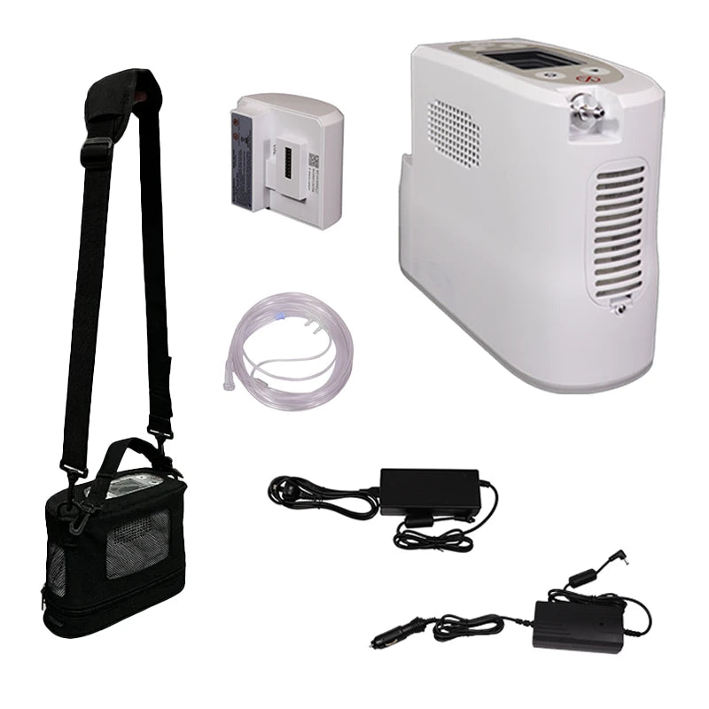 Kingon P2 Portable Oxygen Concentrator Essential Package contents. Shop now at Zone Medical.