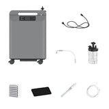 Kingon P2 O5E 5 litre stationary oxygen concentrator kit contents. Shop now at Zone Medical.