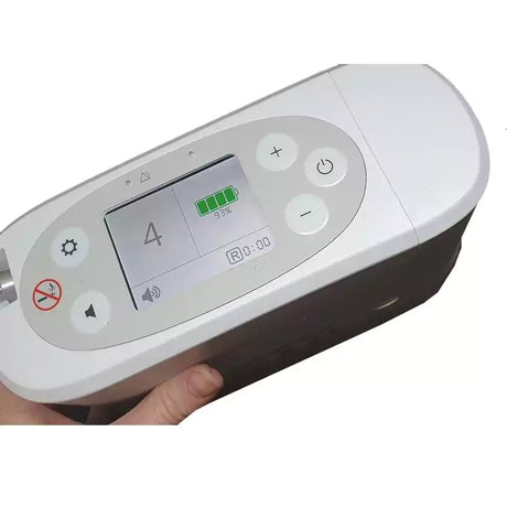 Kingon P2 Portable Oxygen Concentrator close up image of the screen and buttons. Shop now at Zone Medical.