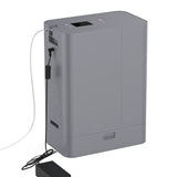 Kingon P2 TOC Transportable Portable Oxygen Concentrator plugged in and with nasal cannula. Shop now at Zone Medical.