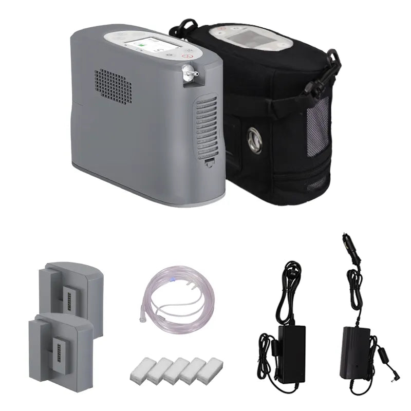 Kingon P2-E portable oxygen concentrator kit. Shop now at Zone Medical.