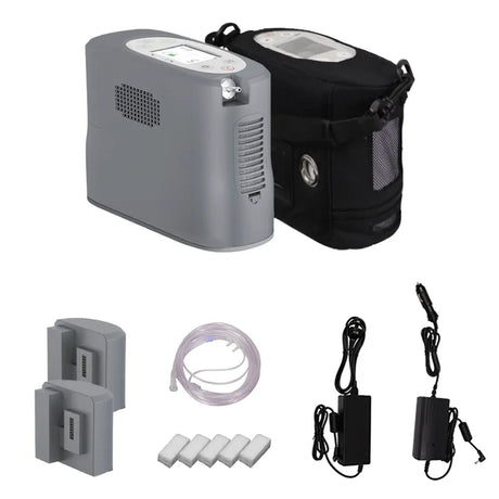 Kingon P2-E portable oxygen concentrator kit. Shop now at Zone Medical.