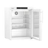 Liebherr LKUv 1613 Pharmacy Vaccine Fridge 152 Litre side view door open. Gold cross endorsed. Shop now at Zone Medical.