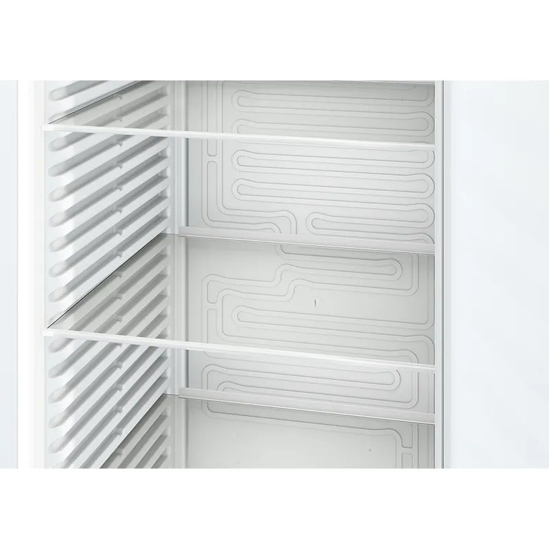 Liebherr SFFfg 4001 Performance Pharmacy Medical Laboratory Freezer with Spark Free Interior close up of robust glass shelves. Shop now at Zone Medical.