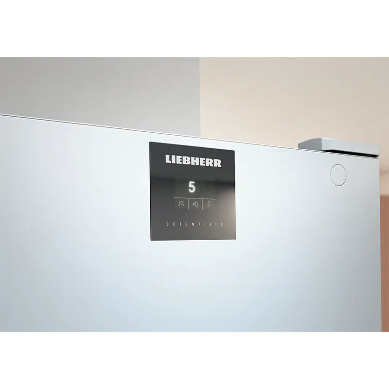 Liebherr SRFfg 5501 Performance Pharmacy Medical Laboratory Refrigerator with Spark-Free Interior - 558 Litre close up of the menu. Shop now at Zone Medical.