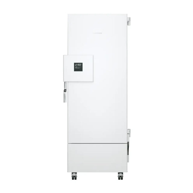 Liebherr SUFsg 3501 ultra-low temperature refrigerator front view door closed. Shop now at Zone Medical.