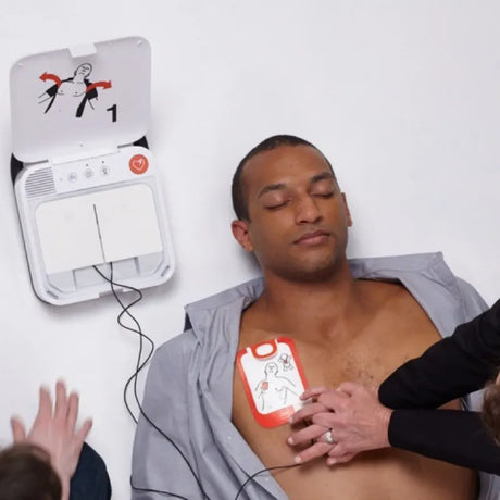 LifePak CR2 Essential - fully automatic defibrillator in use. Shop now at Zone Medical.