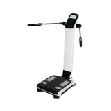 Mediana i20 Body Composition Analyser side view with arms up. Shop now at Zone Medical.