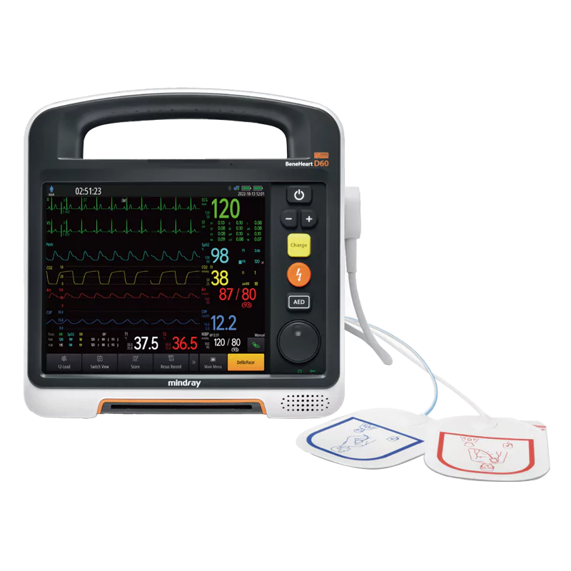 Mindray Beneheart D60 Defibrillator and Monitor hero image. Shop now at Zone Medical.