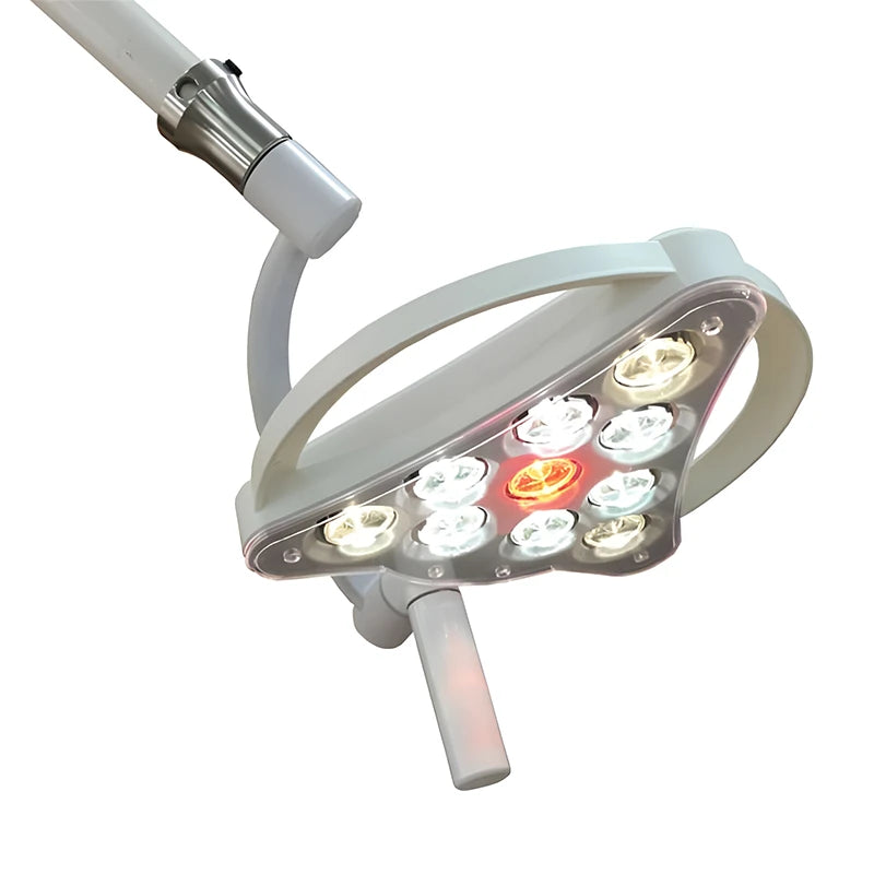 Minston Q10 Ceiling Mount Examination Light Single and Dual Arm head. Shop now at Zone Medical.