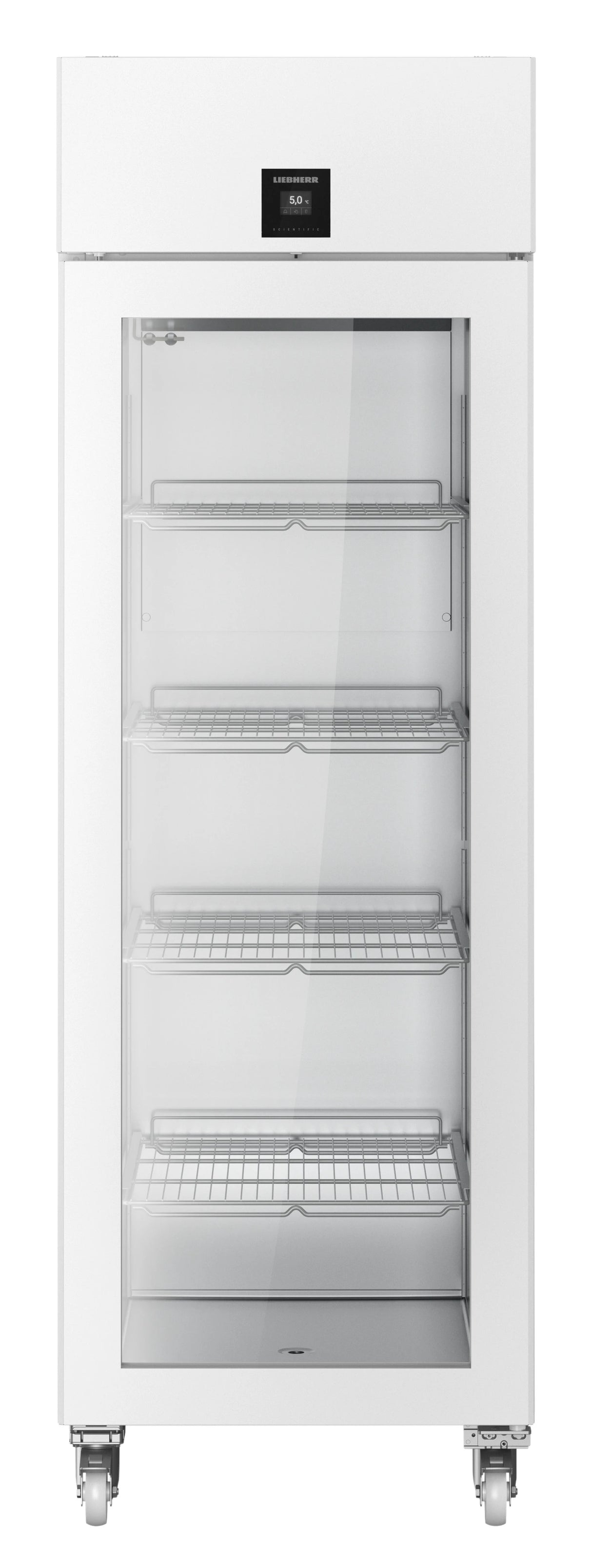 Liebherr SRPvh 6511 Glass Door Medical Refrigerator front view. Shop now at Zone Medical.