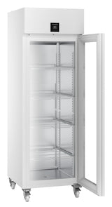 Liebherr SRPvh 6511 Glass Door Medical Refrigerator side view door open. Shop now at Zone Medical.