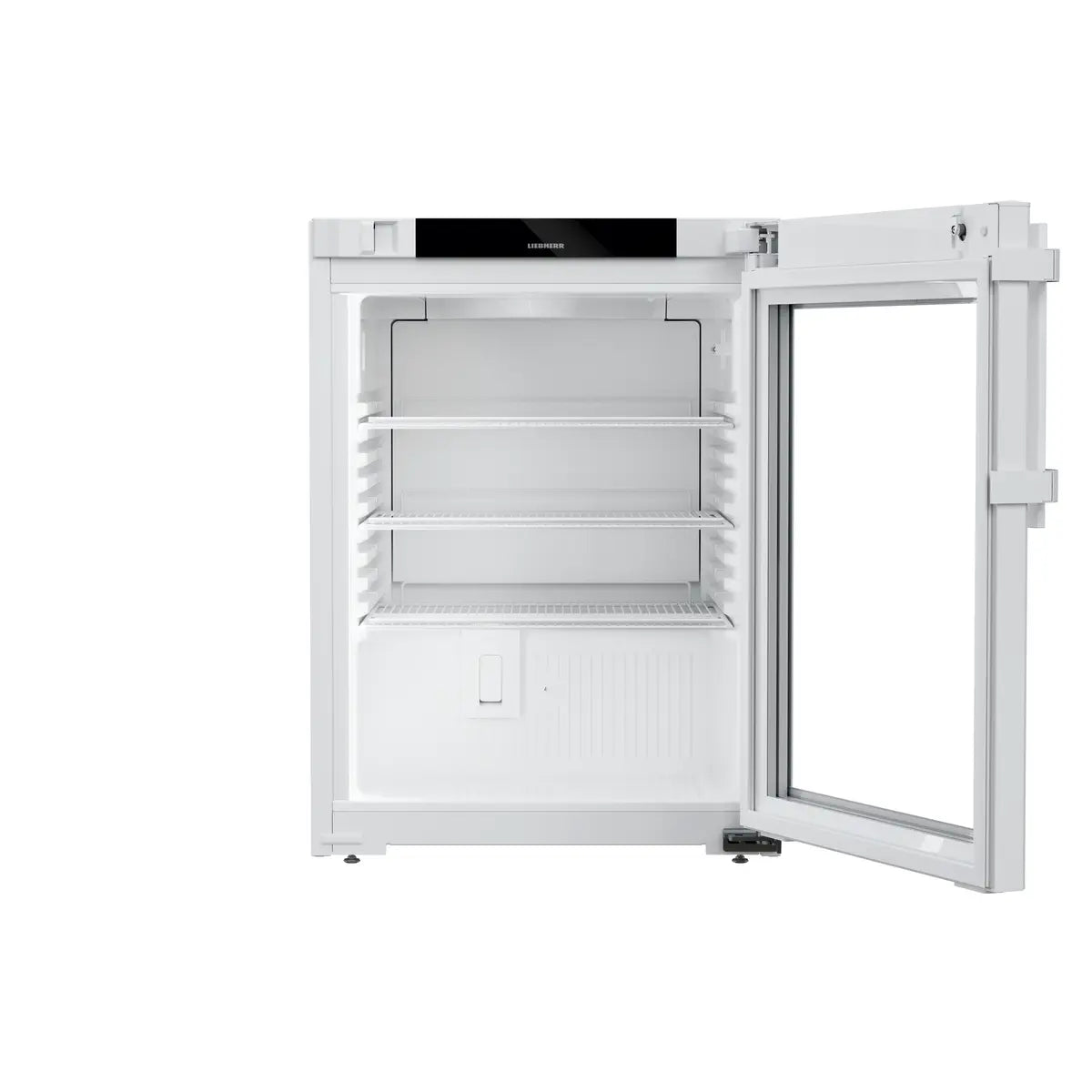 Liebherr SRTvh 1511 under counter medical refrigerator with door open. Shop now at Zone Medical.
