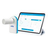 Safey Clinic Spirometer Pro with the mobile app. Shop now at Zone Medical.